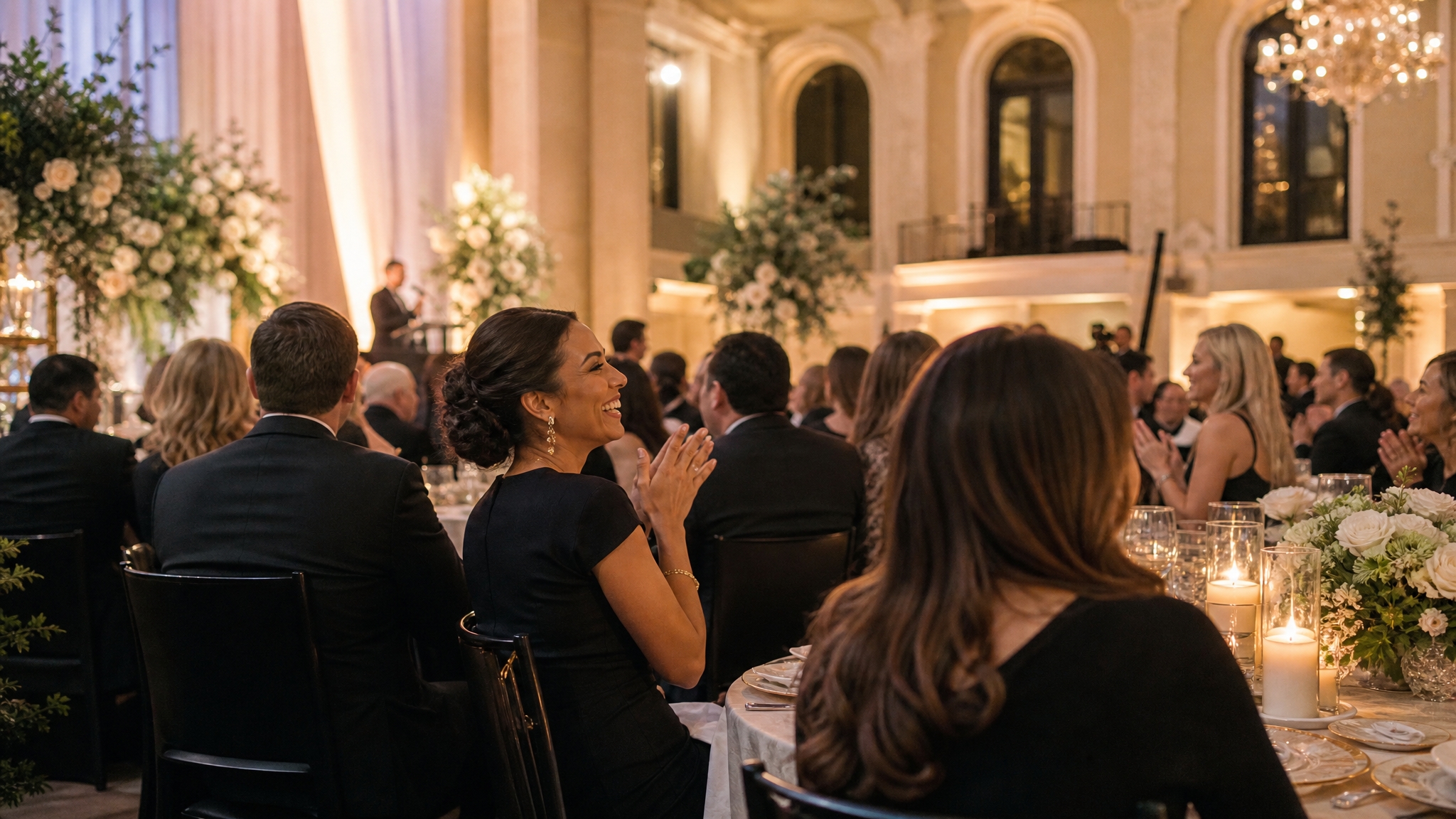 Elegant gala dinner reception